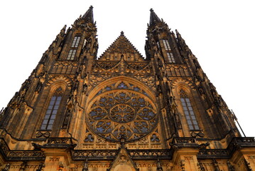 St. Vitus Cathedral, Prague Castle, medieval gothic architecture, Prague, Czech Republic