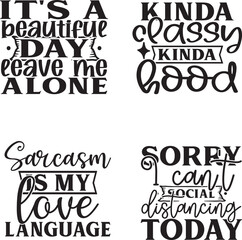 Obraz premium sarcastic Quotes svg Bundle. Quotes about sarcastic, sarcastic cut files Bundle