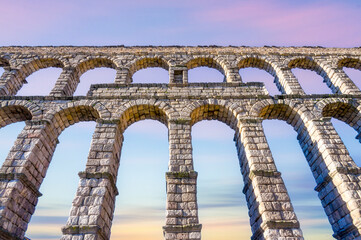 Bridge of the Segovia aqueduct, Spain