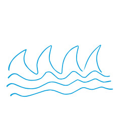 Fototapeta na wymiar Sea Wave icon illustration