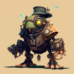 Vector illustration fantastic game character and monster wall art