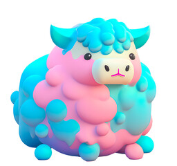 Cute soft squishmallow kawai cow toy - generative AI