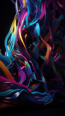 Obraz na płótnie Canvas A colorful abstract composition