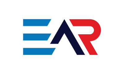 EAR Logo. Initial letter EA, AR logo vector design