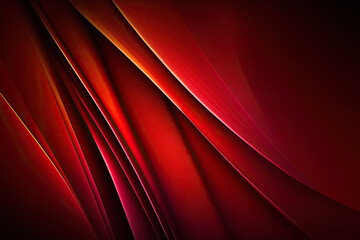 Abstract red background for design or illustration, abstract red lines background. Generative AI