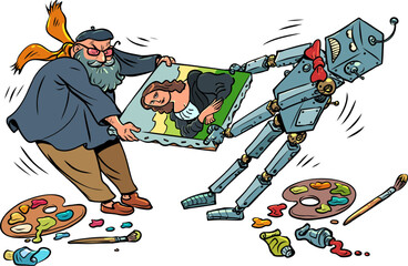 The technological future is coming. Fight for copyright. Artificial intelligence vs artists