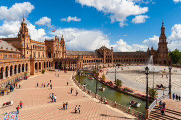 Obraz premium Plaza de España, Seville, Andalusia, Spain