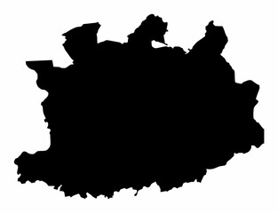Antwerp map silhouette