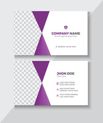 modern creative business card and name card, horizontal simple clean template vector design, layout in rectangle size.