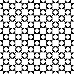 Black and white seamless pattern texture. Greyscale ornamental graphic design. Mosaic ornaments. Pattern template. Vector illustration. EPS10.