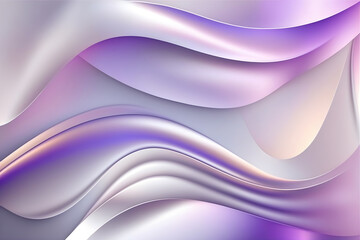 Obraz premium Holographic neon curved wave in motion. Purple wallpaper background. Holographic gradient