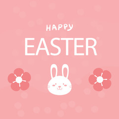 Easter Greeting Card with Bunny