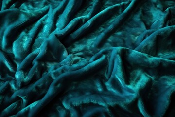  a close up of a blue fabric with a very soft feel to it's fabric material is very soft and soft, and it looks like a fabric that is very soft.  generative ai