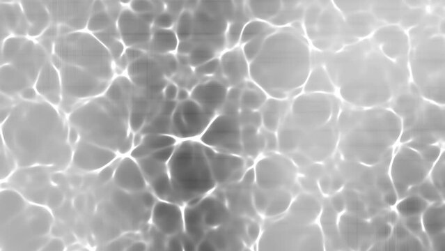 White caustic pattern with shadow motion background. 2D rendering abstract pattern