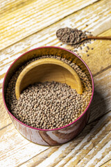 Lentils are a type of legumes made up of carbohydrates and proteins, and they also contain a wide variety of vitamins and minerals. For this reason they are considered a food of high nutritional value