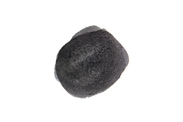 Black spot, Blue watercolor hand painted circle shape