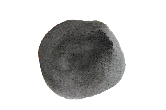 Black spot, Blue watercolor hand painted circle shape