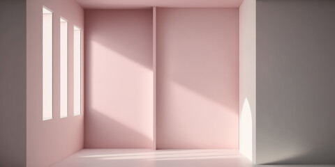 Color Me Happy: An Empty Room with a Vibrant and Lively Background, GENERATIVE AI