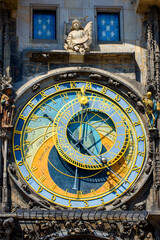Obraz premium Famous astronomical clock in Prague
