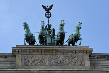 Brandenburg gate quadriga, Berlin, Germany