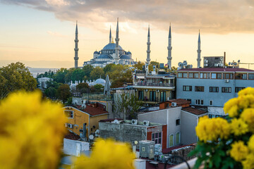 Turquía es un país diverso y fascinante con una rica historia y cultura, y estas imágenes de archivo ofrecen una visión general de sus impresionantes paisajes, sitios históricos y vida cotidiana. Desd - obrazy, fototapety, plakaty