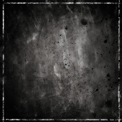 Obraz premium Vintage Black Scratched Grunge Background with Old Film Effect