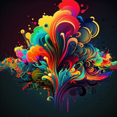 abstract background, Generative AI