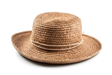 Fototapeta na wymiar straw hat isolated on white