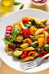 Ratatouille pasta salad