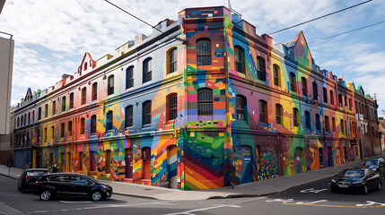 Obraz premium old city street generative ai