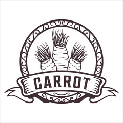 Premium carrot vegetable vector illustration