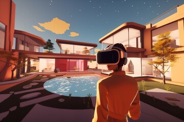 Fototapeta premium life in the metaverse