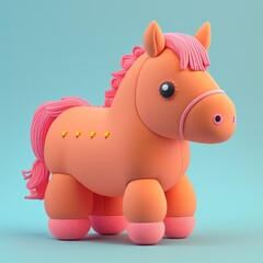 Adorable and Huggable: Cute Squishy Horse Plush Toy