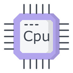 Cpu Flat Icon