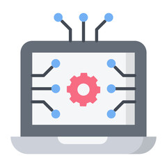 Computer Technology Flat Icon