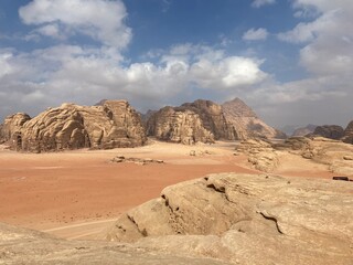 Landschaft im Wadi Rum (Jordanien)