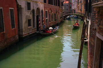 Fototapeta na wymiar Canal of Venice, Italy.