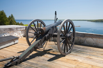 Mackinac Island Michigan Cannon 