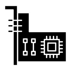 Expansion Card Glyph Icon