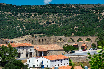 Fototapeta na wymiar The Aqueduct of Santa Llucia in Morella