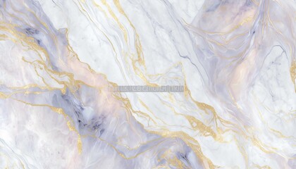 Obraz premium Marble Texture in Soft Pastel Colors with Gold