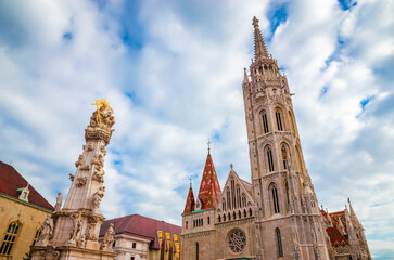 Fototapeta premium St. Matthias Church in Fisherman Bastion in Budapest, Hungary