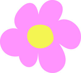 flower design illustration isolated on transparent background