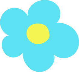 flower design illustration isolated on transparent background