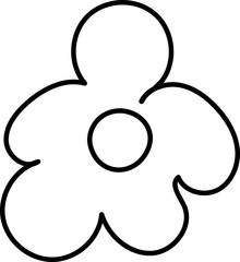 flower design illustration isolated on transparent background