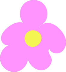 flower design illustration isolated on transparent background