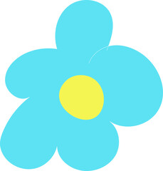 flower design illustration isolated on transparent background