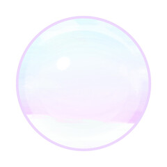 Cute sky in magic orb stationary sticker oil painting