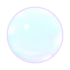 Cute sky in magic orb stationary sticker oil painting