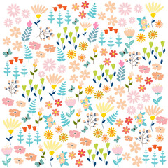 Fondo floral en tonos pastel.